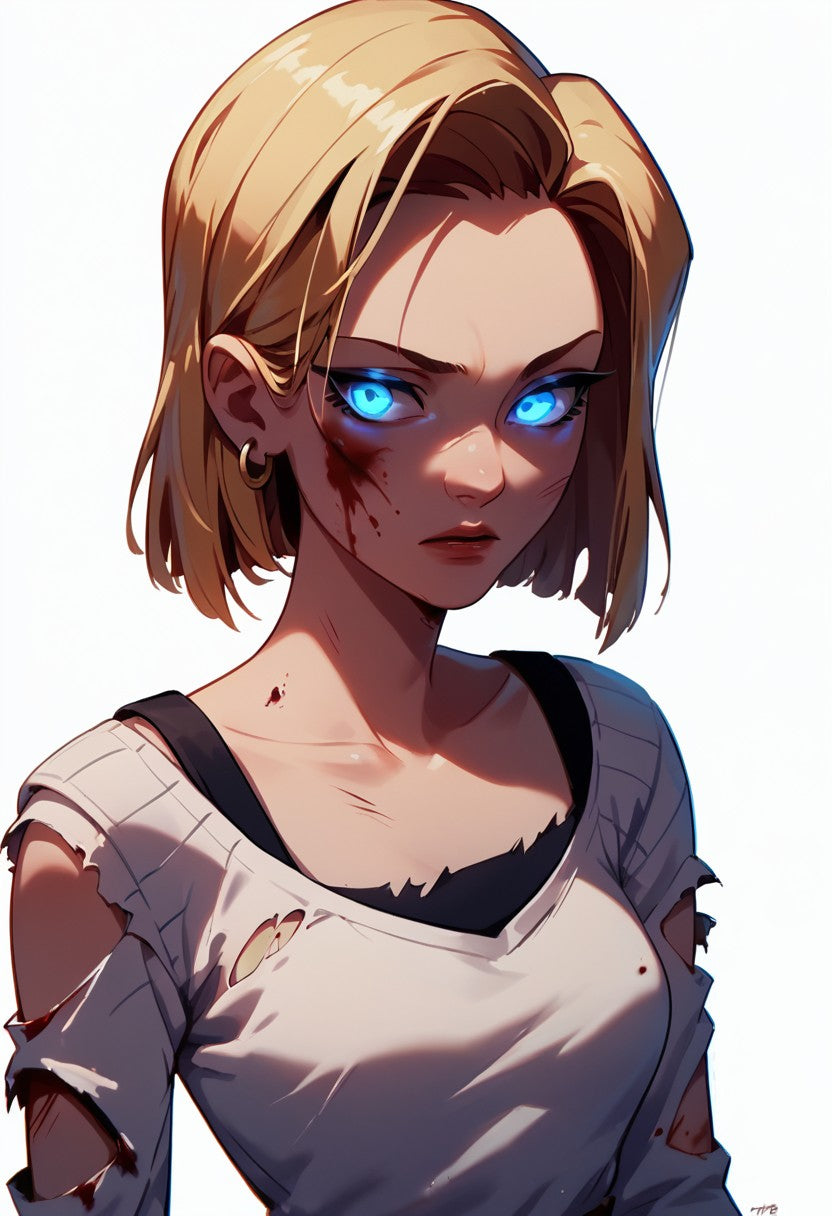 Android 18 Anime Style / Image Pack / 67 Pictures