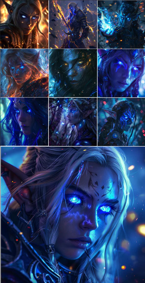 Night Elf 10 Pictures Wallpaper / Background