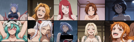 Anime Girls / Animation Image Pack / 10 Animated Pictures
