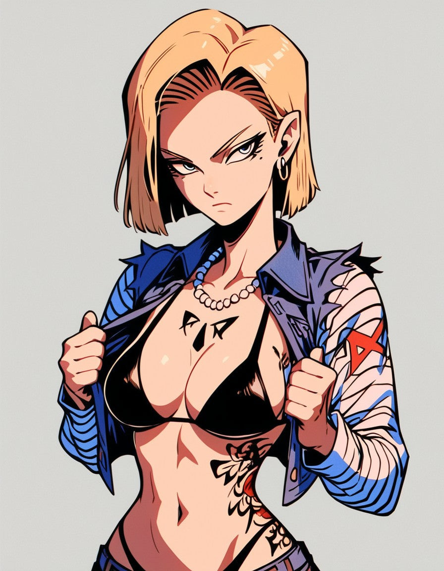 Tattoed Anime Girls / Image Pack / 52 Pictures